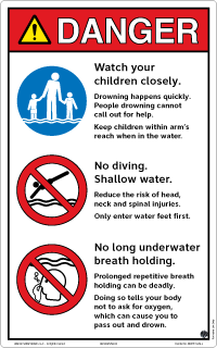 Clarion Water Safety Sign